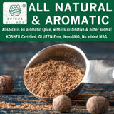 SPICES VILLAGE Ground Allspice (8 oz) - Powdered Fresh Whole Allspice Berries, Ground Jamaican Pimento Seeds, Natural Seasoning for Curries Pastries