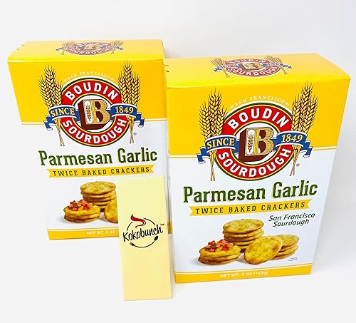 Sourdough Twice Baked Crackers Parmesan And Garlic 2-5oz PACK
