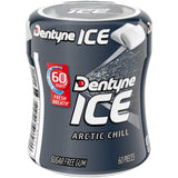 Dentyne Ice Arctic Chill Sugar Free Gum, 1 Bottle of 60 Pieces