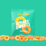 SmartSweets Peach Rings, Candy With Low Sugar 3g, Low Calorie 100, Net Carb 10, Plant Based, Gluten Free, No Artifical Colors or Sweeteners 1.8 Oz
