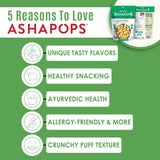 AshaPops Vegan Cheese Flavored Popped Water Lily Seeds, 0.5 oz (Pack of 12) - Gluten-Free, Vegan, Paleo, Nut-Free, Corn-Free, Soy-Free, Non-GMO