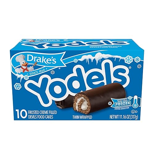 Drake's Yodels, 10 Twin-Wrapped Devils Food Cake Rolls, 11.16 OZ Box