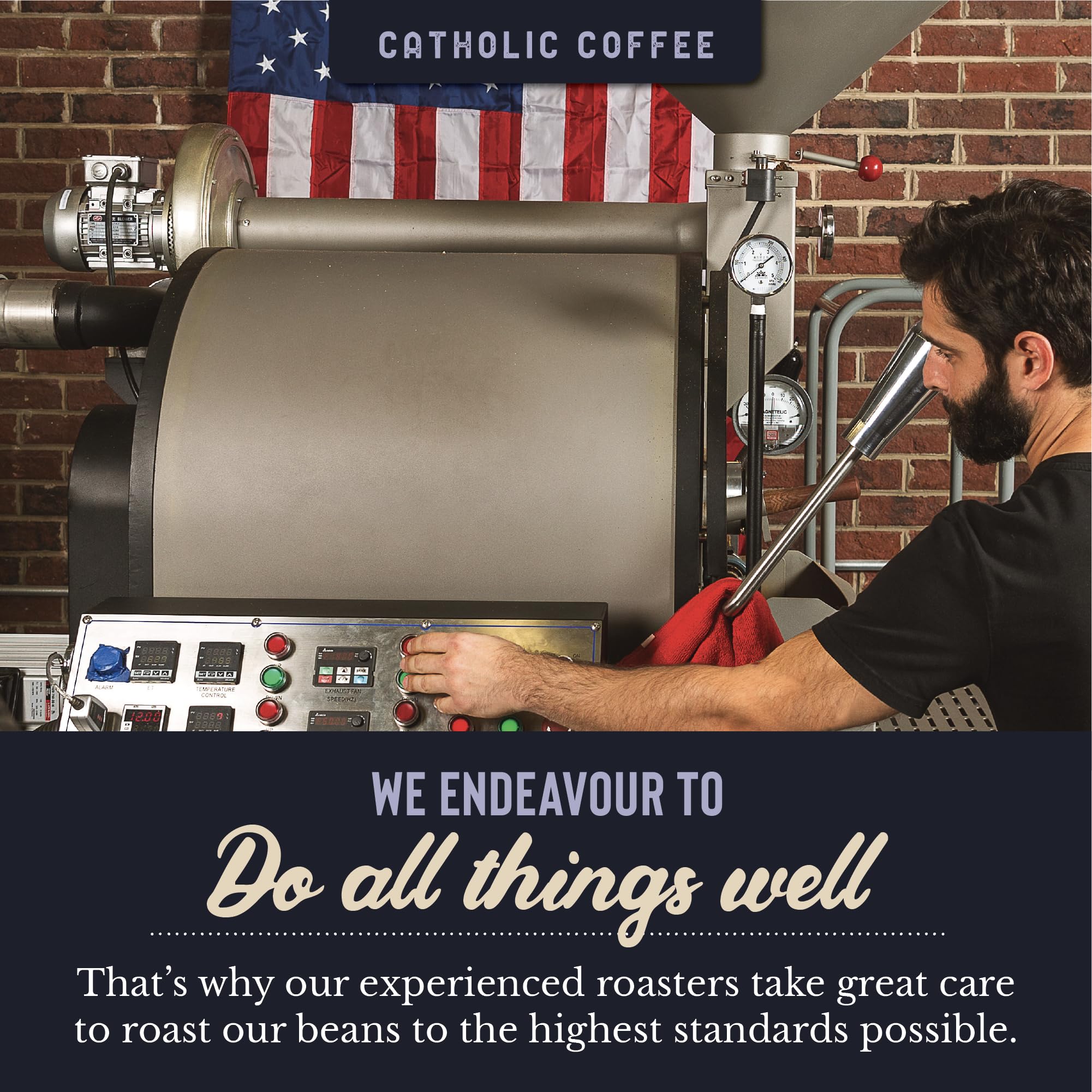 Catholic Coffee St. Peter | Medium Roast Whole Bean Coffee - Chocolate & Nutty Notes | 12oz Bag - Catholic Gift Honoring the First Pope and Rock
