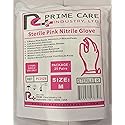Prime Care Sterile PINK Nitrile (Box 25 pairs) (Medium)