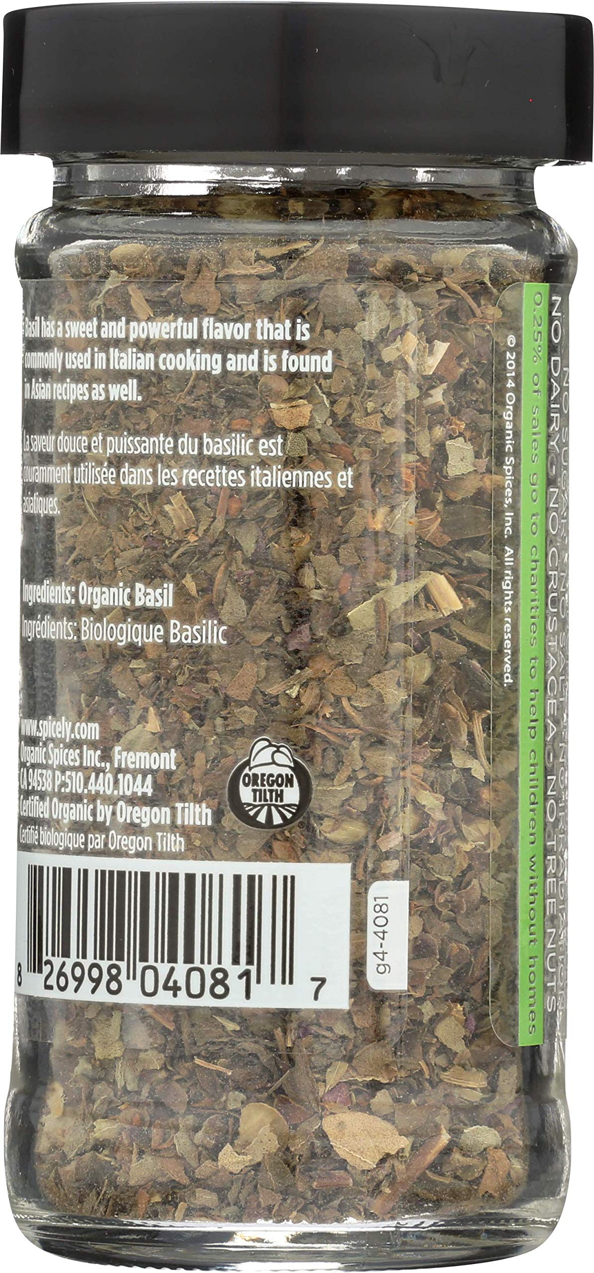 SPICELY Organic Basil, 0.8 OZ