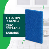 Scotch-Brite Zero Scratch Scouring Pad, Effective + Gentle Dish Scrubber for Household Cleaning, 3 Scrub Pads for Dishes, Nonstick Pots and Pans