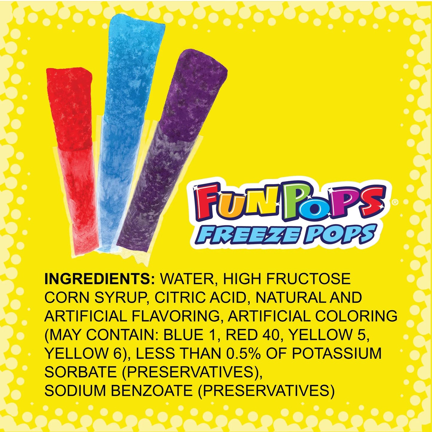 FunPops Freeze Pops, Variety Pack, 2 oz, 48 Count Box