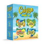 Calypso Singles To Go! Drink Mix Variety Pack - On-the-Go Powdered Drink Mix Packets - Low Calorie Water Enhancer - Island Wave, Kiwi, Southern Peach