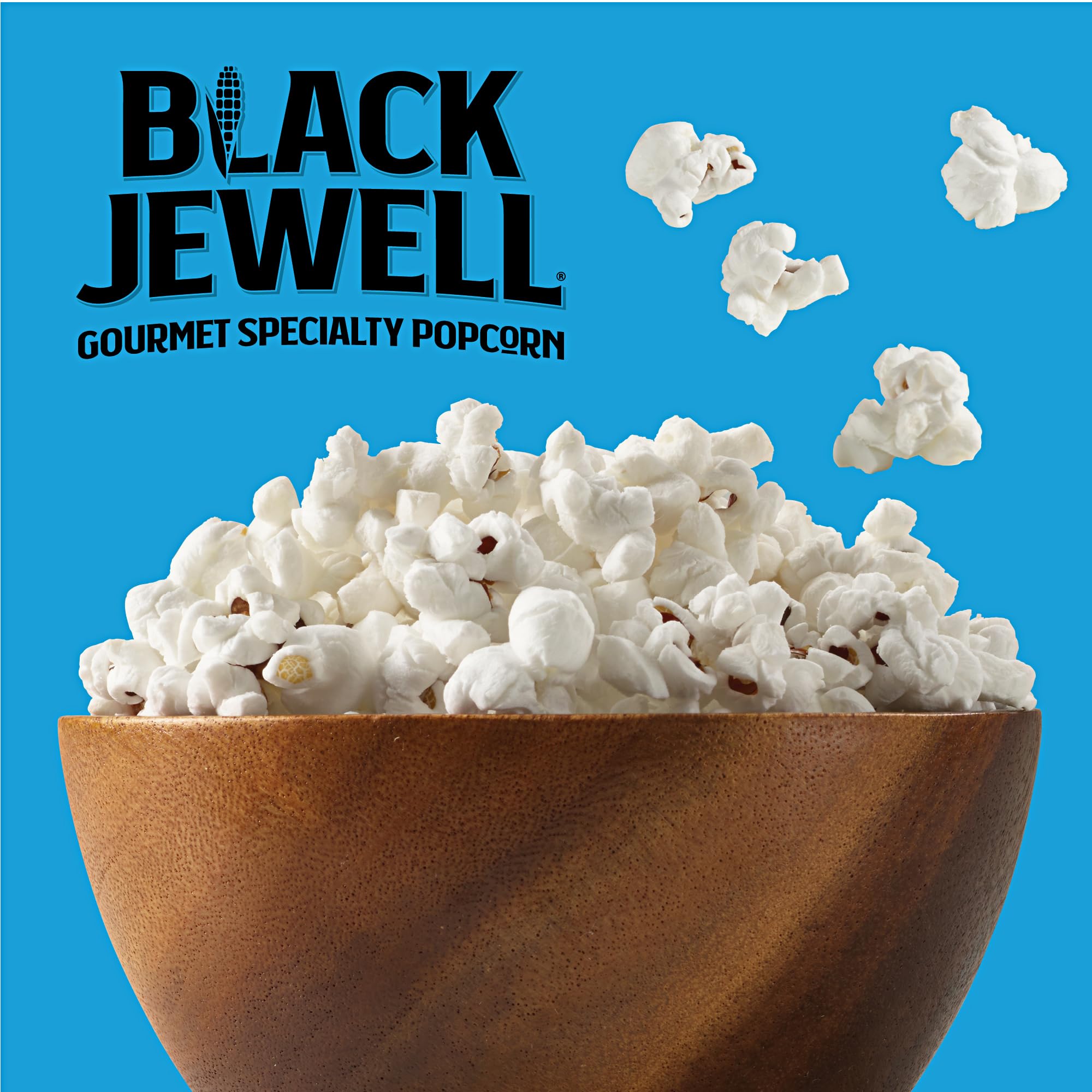 Black Jewell Gourmet Microwave Popcorn Variety Pack with Touch of Butter and Simply Sea Salt (Pack of 6)
