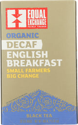 EQUAL EXCHANGE Organic English Breakfast Decaf, 20 CT