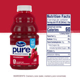 Ocean Spray® Pure Unsweetened Cranberry, 100% Cranberry Juice From Concentrate, 32 Fl Oz Bottle