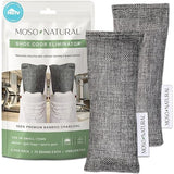 Moso Natural Shoe Deodorizer Inserts, Charcoal Odor Absorber for Shoes, Gym Bag & Boot Deodorizer, Long-Lasting Shoe Odor Elimination, Unscented Air