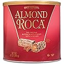 Brown & Haley Almond ROCA The Original Buttercrunch Toffee with Almonds Canister - Individually Wrapped Chocolate for Holiday Gift Basket - Gluten