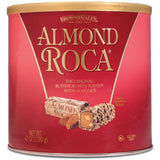 Brown & Haley Almond ROCA The Original Buttercrunch Toffee with Almonds Canister - Individually Wrapped Chocolate for Holiday Gift Basket - Gluten