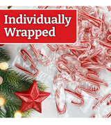 MINI CANDY CANES (1000 MINI CANDY CANES) | Mini Candy Canes Peppermint Flavored | Red & White Stripes - Individually Wrapped Gift Pack | Holiday Candy