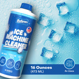 Sylvan Ice Machine Cleaner and Descaler | 2x 16 oz (8 uses) | Free Cloth | Made in USA | Nickel Safe Ice Maker Cleaner and Descaler | Universal