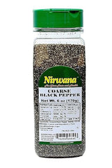 Coarse Black Pepper - Premium Grade Peppercorns for Grinder Refill, Bold Flavor for Cooking, Marinades & Seasoning - Perfect for Salt and Pepper