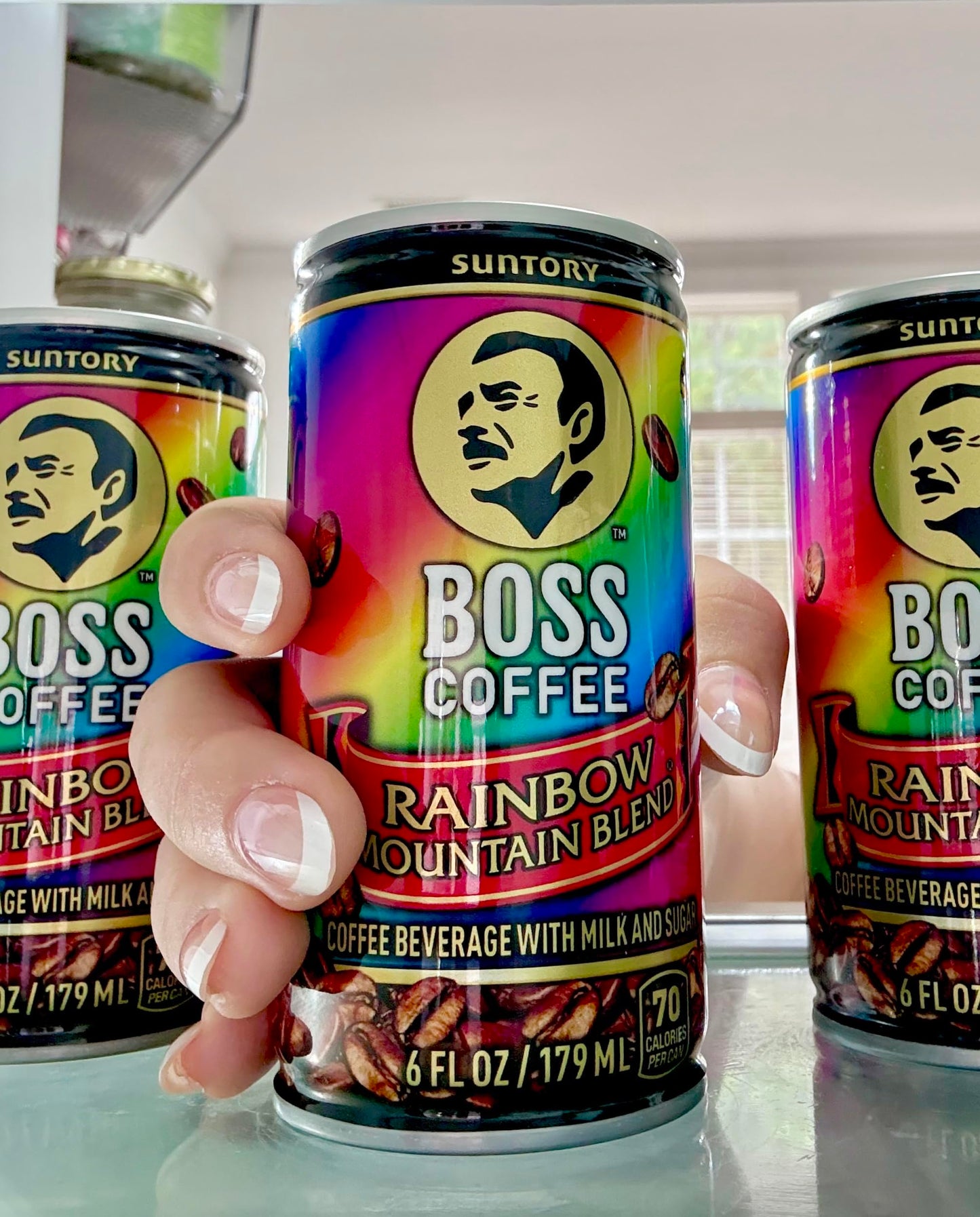 BOSS Coffee by Suntory - Rainbow Mountain Blend Japanese Flash Brew Coffee, 6oz 12 Pack, Imported from Japan, Espresso Doubleshot, Ready to Drink