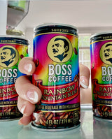 BOSS Coffee by Suntory - Rainbow Mountain Blend Japanese Flash Brew Coffee, 6oz 12 Pack, Imported from Japan, Espresso Doubleshot, Ready to Drink