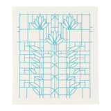 KAF Home Frank Lloyd Wright Swedish Dish Cloths (6.7 x 7.5-inch) - Set of 3 Reusable, Absorbent Cellulose Sponge Towels for Kitchen, Cleaning