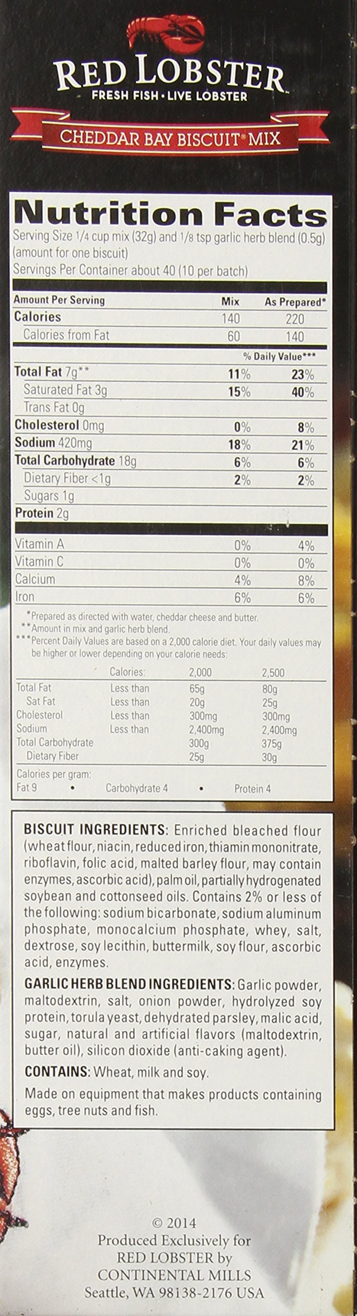 Red Lobster Cheddar Biscuit Mix (45.44 Ounce)