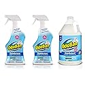 OdoBan Ready-to-Use Disinfectant and Odor Eliminator, Made in the USA, Fresh Linen Scent, Set of 3, 2 Spray Bottles, 32 Ounces Each and 1 Gallon