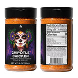 Spnglish Asadro Chipotle Chicken Seasoning (Pack of 2) 8 Oz Bottles Smoky Chipotle Garlic Spice Blend for Chicken BBQ Grilling Tacos Vegetables