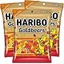 Haribo Goldbears Fall Edition - Pack of 3 Bags (4 oz Each) - Red, Orange & Yellow Gummy Bears - Autumn Seasonal Candy - Fruity Chewy Treats for Fall