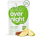 Oats Overnight Green Apple Cinnamon - Overnight Oats with 20g Protein, High Fiber Breakfast Protein Shake - Gluten Free Oatmeal, Non GMO High Protein