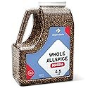 Dependable Foods Whole Allspice - 4.5 Lb. Bulk Jar - Non-GMO, Kosher, Salt-Free, Allergen-Free Seasoning | Aromatic Infusion