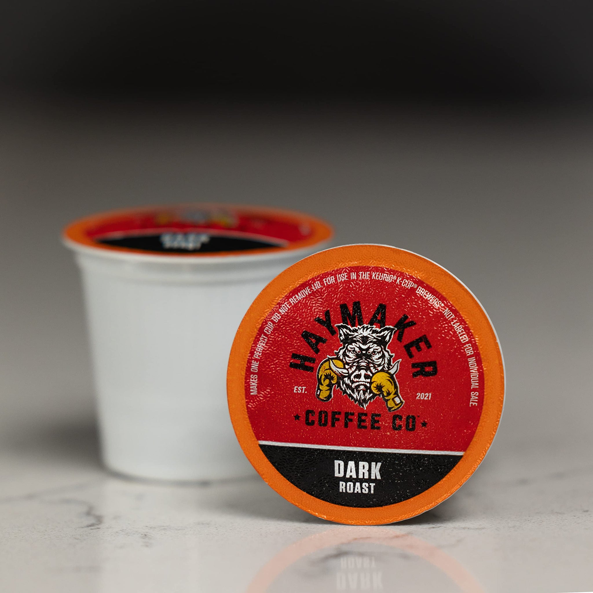 Haymaker Coffee, Dark Roast, K-Cup Coffee Pods, 10 Ct Box, Roasted in USA
