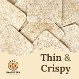 Ultra Thin Rice Cakes - Whole Grain Brown Rice Cakes Salted - Fat Free, Non GMO, Gluten Free Rice Cakes - Low Calorie Snacks - All Natural - 3 Pk