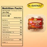 El Gustazo Tamarind Balls Candy, Dulce de Tamarindo Natural, Sweet & Tangy Flavor, 8 oz Pack
