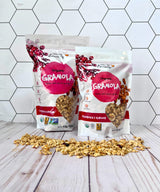 Grandma Emily Organic Cranberry Almond Granola Cereal Vegan with Almonds, Cranberries and Oat, 1lb 10oz