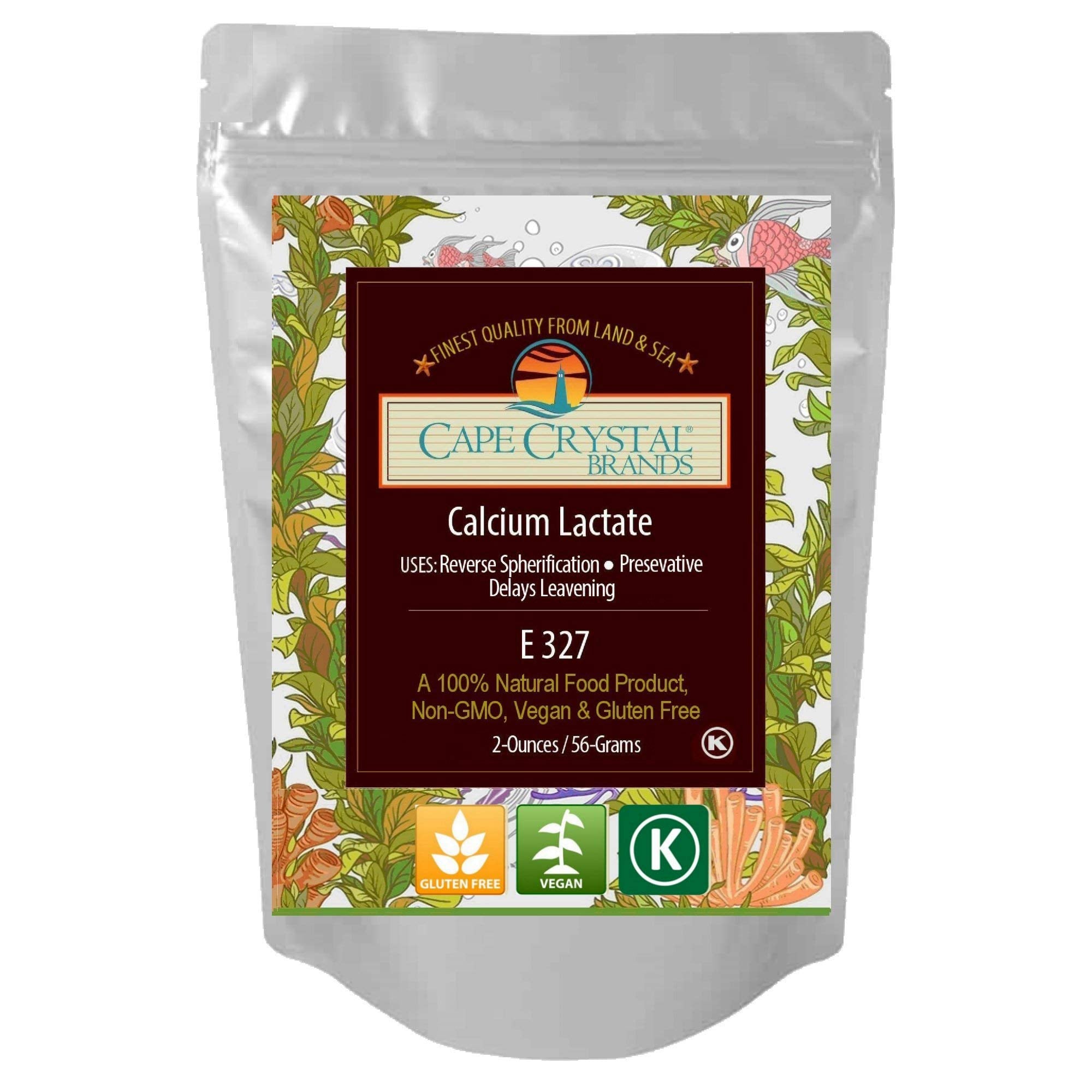 Calcium Lactate 2-oz. | Food Grade Direct & Reverse Spherification Agent