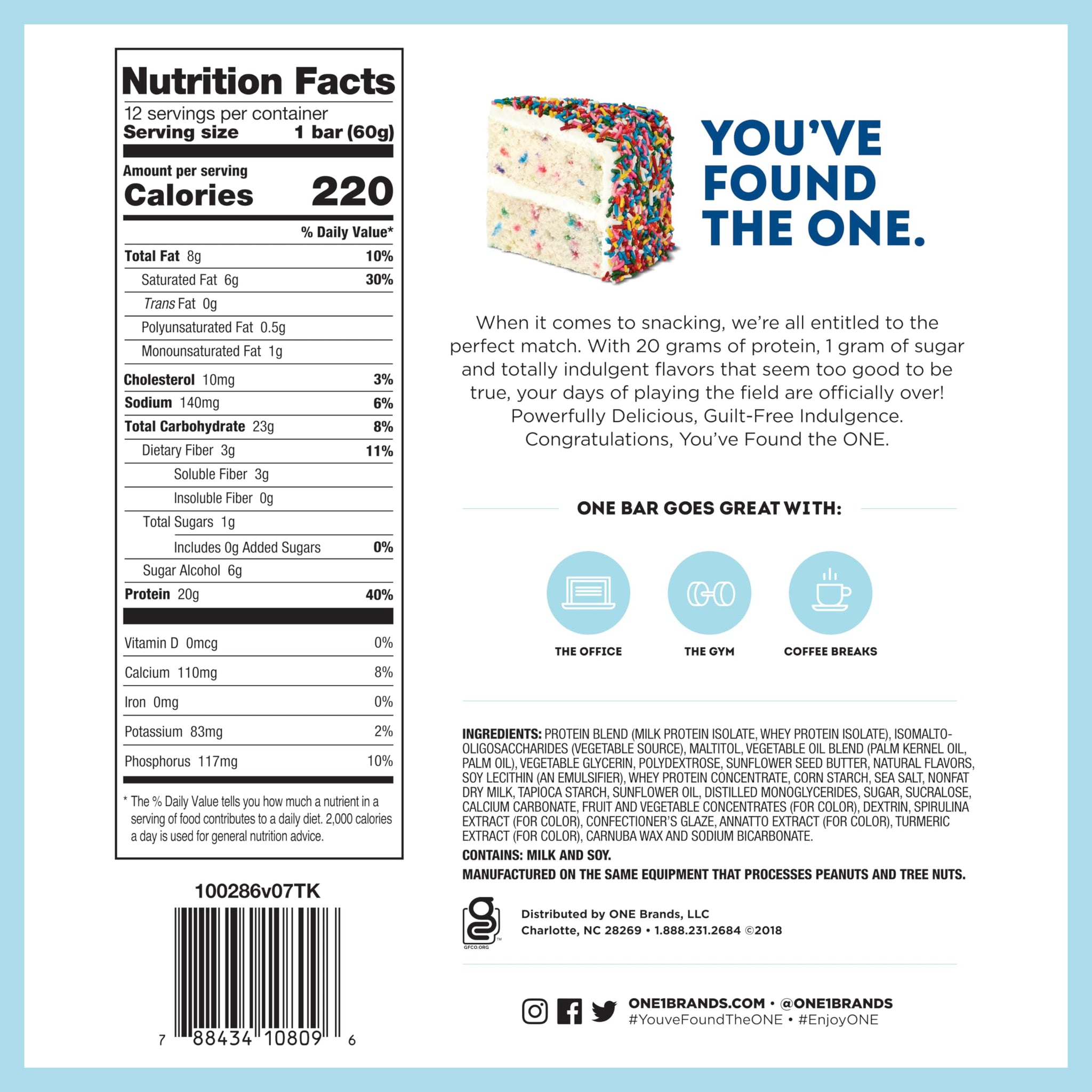 ONE Protein Bars, Best Sellers Variety Pack, Gluten Free Protein Bars with 20g Protein and 1g Sugar, Pantry Staples, 2.12 oz (12 Count)
