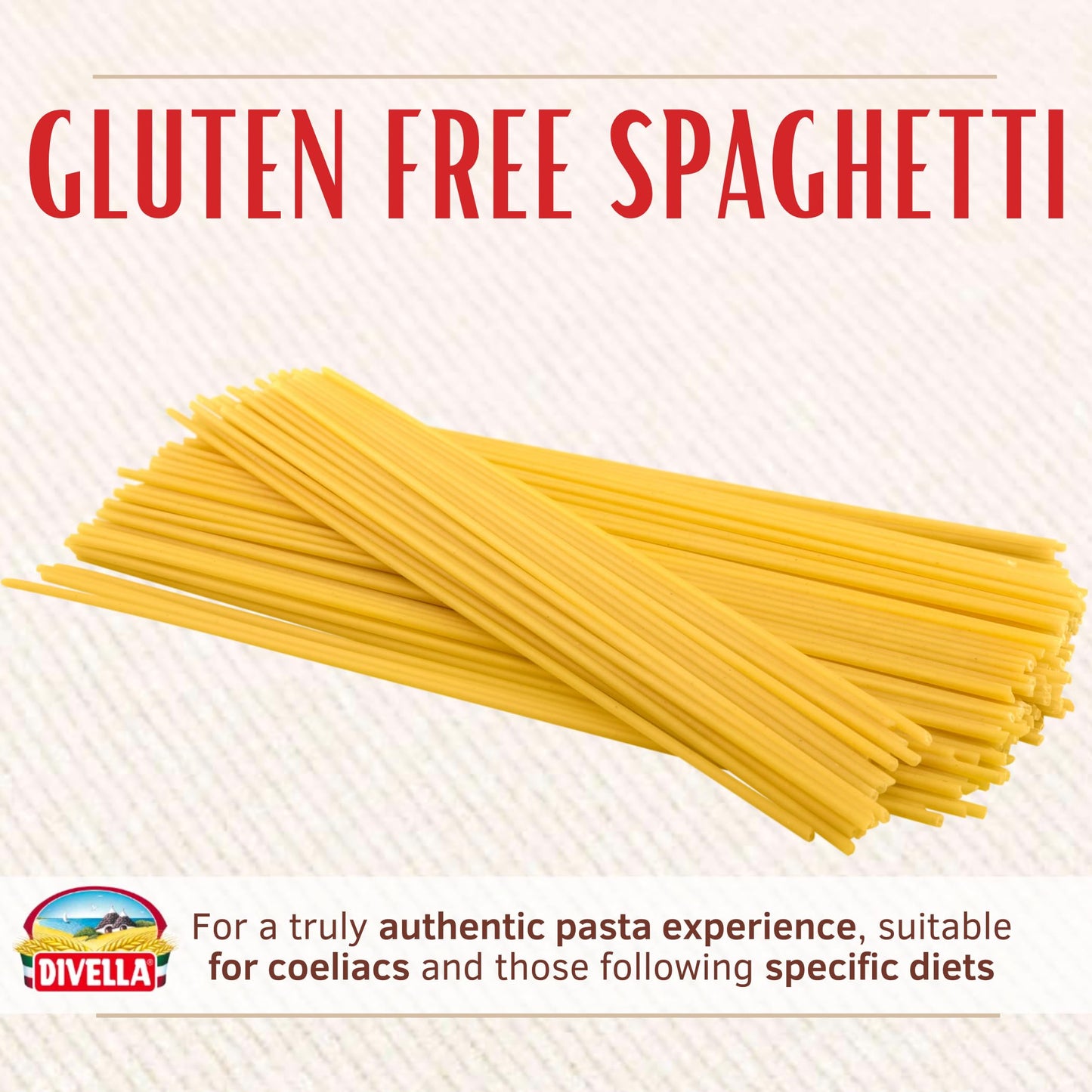 Divella Gluten Free Spaghetti, 16 oz. (Pack of 3) - Authentic Italian Gluten Free Pasta Made with Maize and Rice Flour, Perfect 'Al Dente' Texture