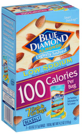 Blue Diamond Lightly Salted Almonds 100 Calorie Bags (Case of 6)