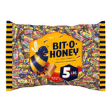 Bit O Honey Candy - Individually Wrapped Honey Taffy with Roasted Almond Bits, Gluten-Free, Classic Bite-Sized Treats, Sweet and Chewy Taffy Candy