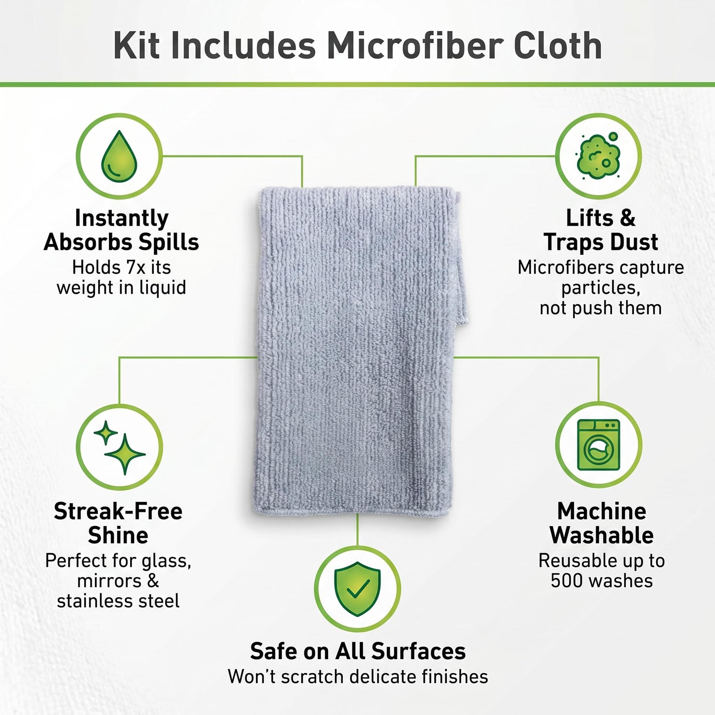 [6 Pack] Fresh Scent Stain Remover Powder 35.2 oz 1 pk with Microfiber Cloth - Oxi Powder Stain Remover - Laundry Detergent, Oxyclean, Baby Detergent
