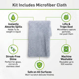 [6 Pack] Fresh Scent Stain Remover Powder 35.2 oz 1 pk with Microfiber Cloth - Oxi Powder Stain Remover - Laundry Detergent, Oxyclean, Baby Detergent