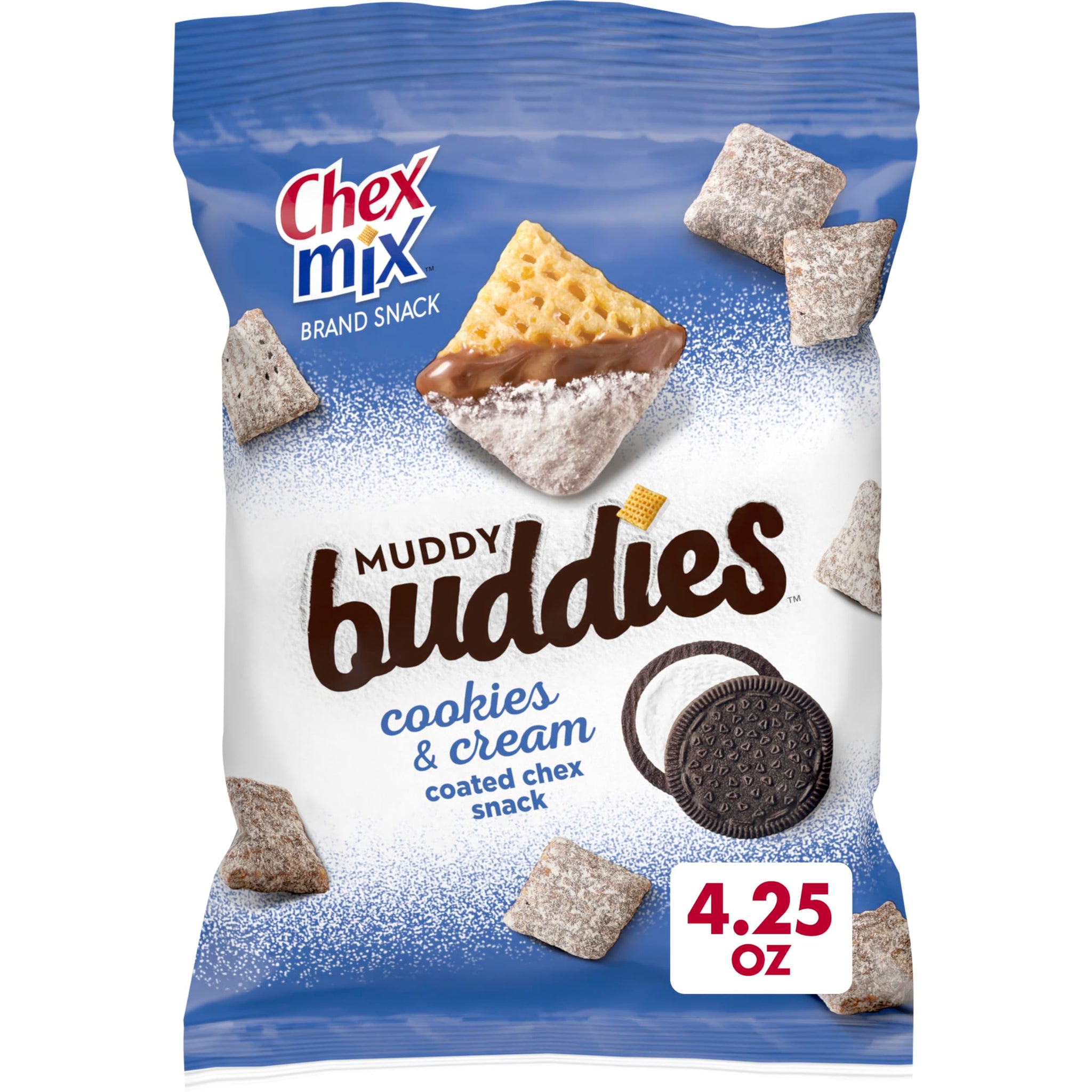 Chex Mix Muddy Buddies Cookies and Cream 4.25 oz (Pack of 7)