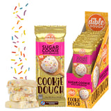 Dible Dough Edible Cookie Dough Bars, All Natural Ingredients, Low Calorie Healthy Snacks - 180 Calories per Serving, Non-refrigerated Snack Bars