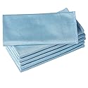 Puomue 6 Pack Microfiber Glass Cleaning Cloth, 16 Inch X 16 Inch, Lint Free Quickly Clean Window, Glasses, Windshields, Mirrors, and Stainless Steel
