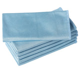Puomue 6 Pack Microfiber Glass Cleaning Cloth, 16 Inch X 16 Inch, Lint Free Quickly Clean Window, Glasses, Windshields, Mirrors, and Stainless Steel