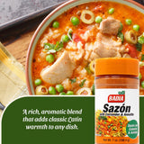 Badia Sazon with Coriander & Annatto Seasoning, 7 oz - Perfect Blend, Authentic Latin Flavor