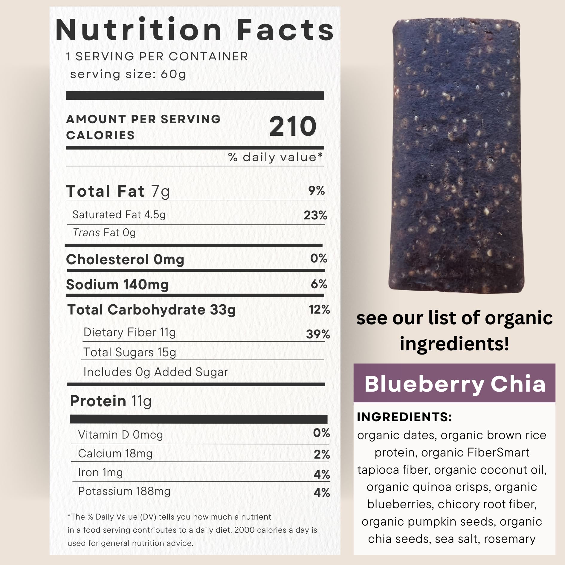 "Consider This Low Histamine Protein Bars | 8 Count | Organic Ingreds | Top 9 Allergen Free | Gluten, Nut, Seed Oil, Dairy, Egg, Sesame, Soy Free |