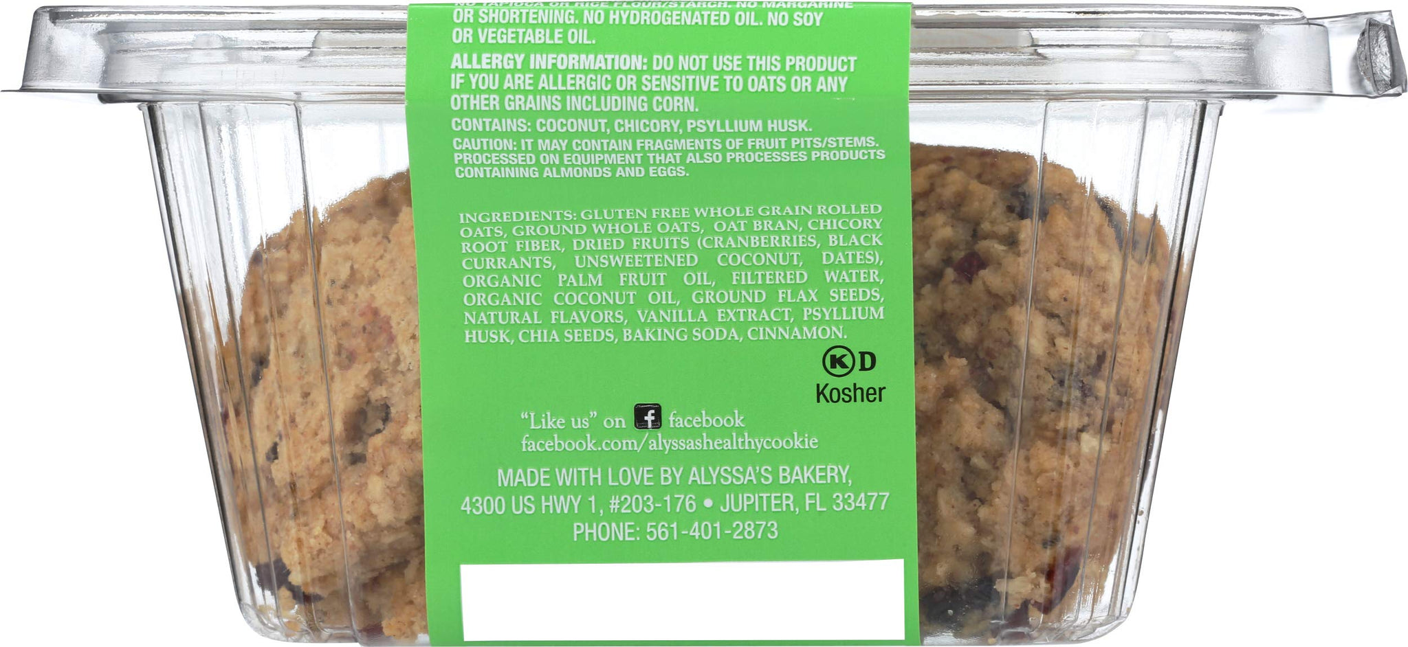 Alyssa’s Vegan Oatmeal Bites ? Gluten Free Cookies, Healthy Snacks from the Bakery ? Dairy Free, Sugar Free, Low Carb, Keto Protein Snacks ? Gluten