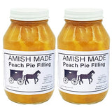 Pie Filling and Topping Peach - Two 32 Oz Jars