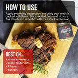 PS Seasoning Prime Time Buttery Beef Rub 2 pack - Prime Rib and Steak Seasoning Blend with Garlic Herbs and Butter Flavor | Butcher Style Beef Roast
